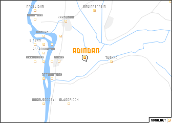 map of Adindān