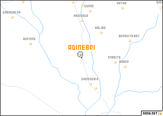 map of Adi-Nebri