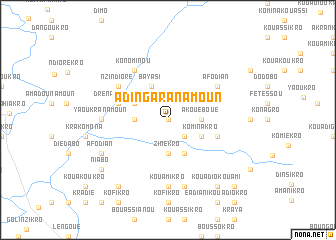 map of Adingaranamoun