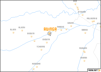 map of Adinga