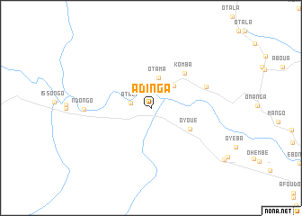 map of Adinga