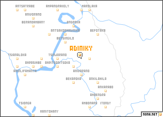 map of Adiniky