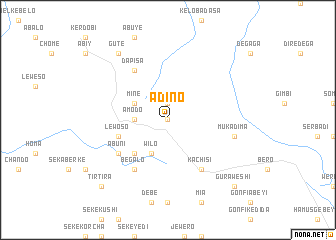 map of Ādīno