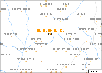map of Adioumanékro