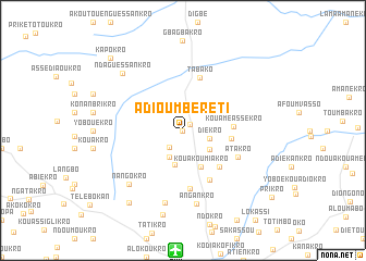 map of Adioumbéreti