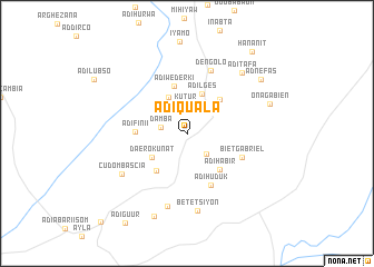 map of Ādī-Quala