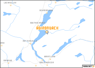 map of Adirondack