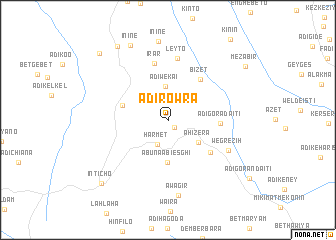 map of Ādī Rowra