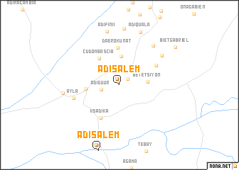 map of Ādīs ‘Alem