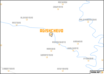 map of Adishchevo