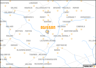 map of Adissan