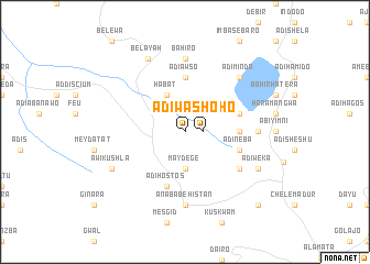 map of Ādī Washo
