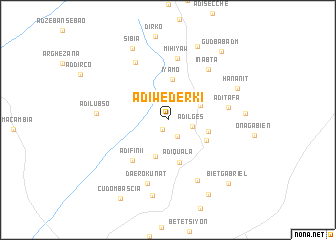 map of Ādī Wederkī