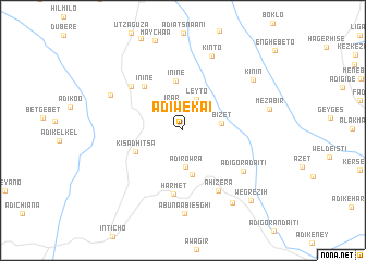 map of Ādī Wekʼaʼī