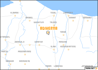 map of Adiwerna