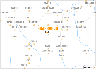 map of Adjakokou