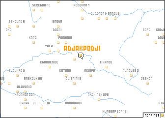 map of Adjakpodji