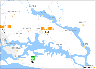 map of Adjamé