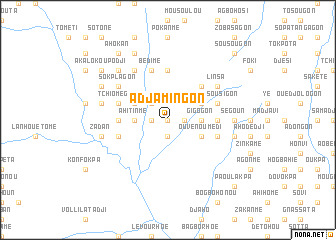 map of Adjamingon