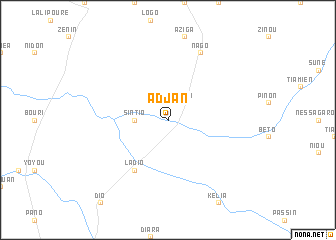 map of Adjan