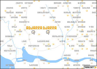 map of Adjarra