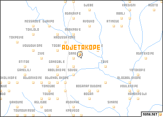 map of Adjétakopé