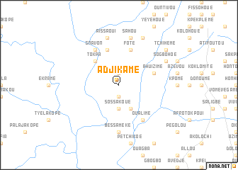 map of Adjikamé