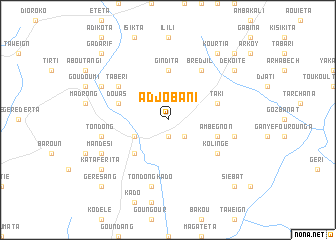 map of Adjobani
