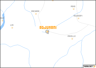 map of Adjumani