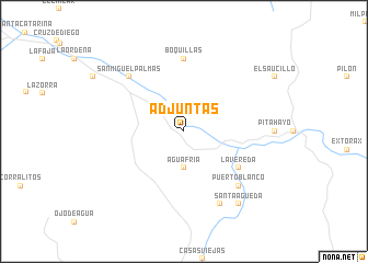 map of Adjuntas