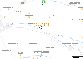 map of Adjuntas