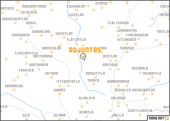 map of Adjuntas