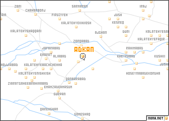 map of Adkān