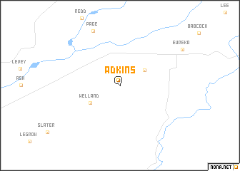 map of Adkins