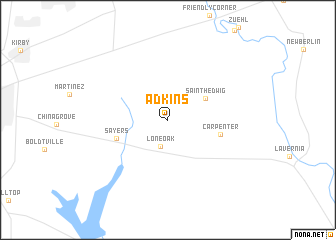 map of Adkins