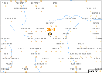 map of Adki