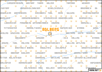 map of Adlberg