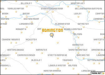 map of Admington