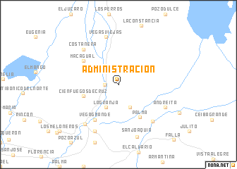 map of Administración