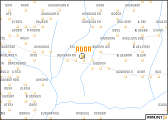 map of Adoa