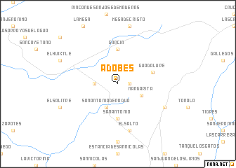 map of Adobes