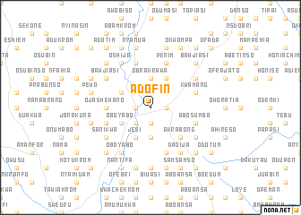 map of Adofin