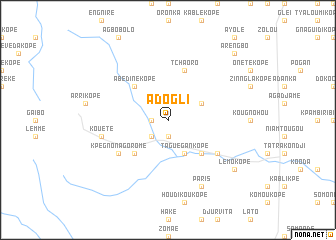 map of Adogli