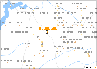 map of Adohosou