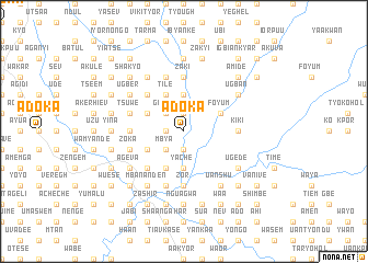 map of Adoka