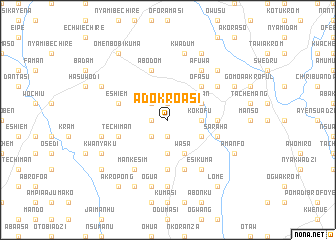 map of Adokroasi