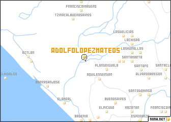 map of Adolfo López Mateos