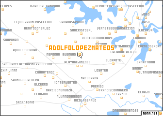 map of Adolfo Lopez Mateos