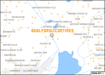 map of Adolfo Ruiz Cortínes