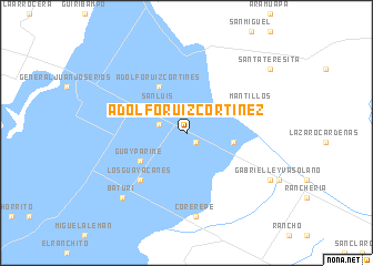 map of Adolfo Ruiz Cortinez